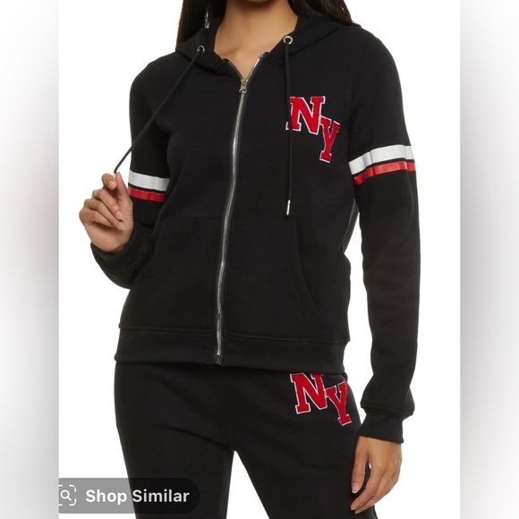 NY Embroidered Lounge / Tracksuit Matching Set - Picture 2 of 5